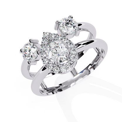 Golden Embrace Diamond Ring