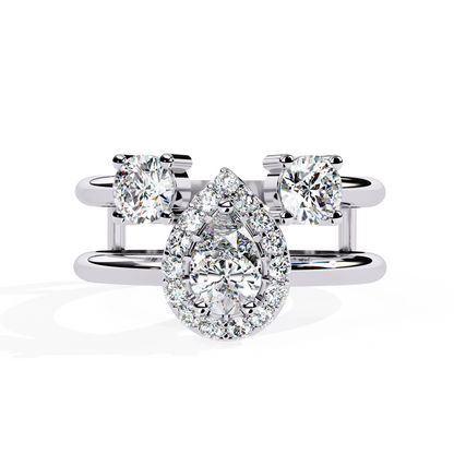 Golden Embrace Diamond Ring