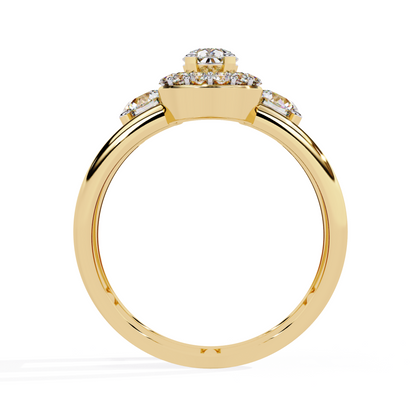 Golden Embrace Diamond Ring
