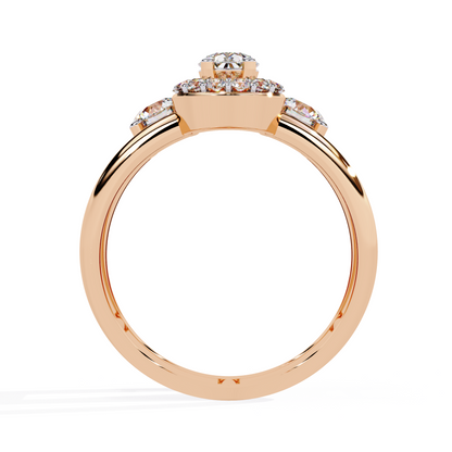 Golden Embrace Diamond Ring