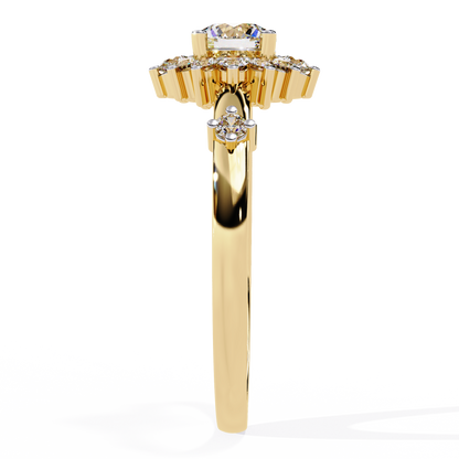 Sunburst Éclat Solitaire RIng