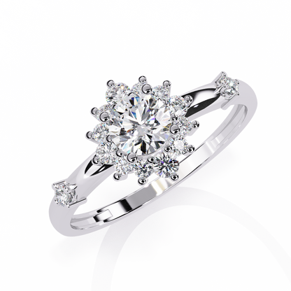Sunburst Éclat Solitaire RIng