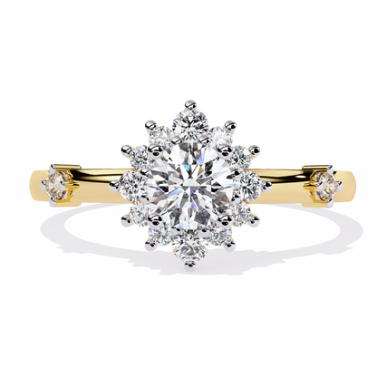 Sunburst Éclat Solitaire RIng