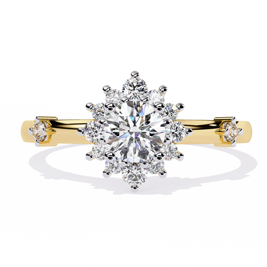 Sunburst Éclat Solitaire RIng