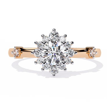 Sunburst Éclat Solitaire RIng