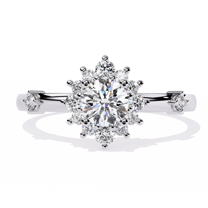 Sunburst Éclat Solitaire RIng