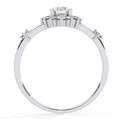 Sunburst Éclat Solitaire RIng