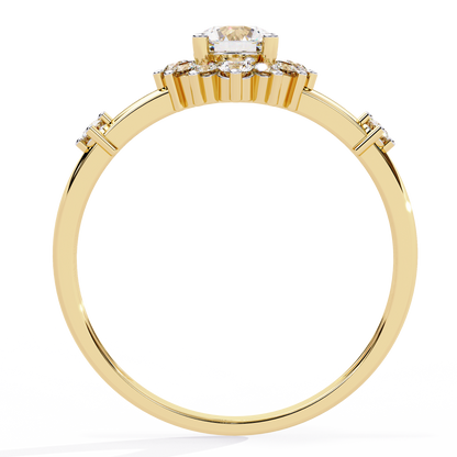Sunburst Éclat Solitaire RIng