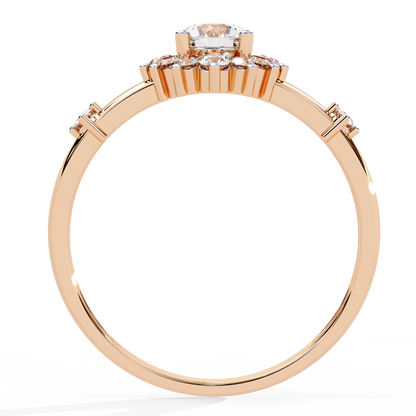 Sunburst Éclat Solitaire RIng
