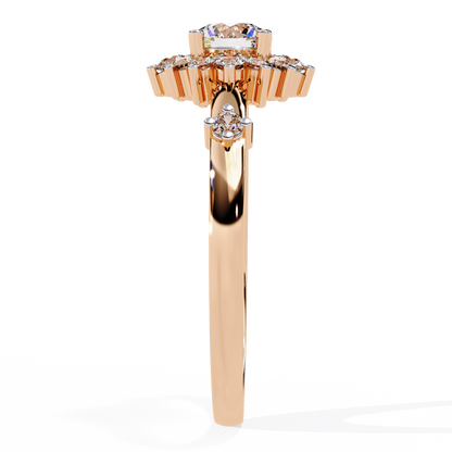 Sunburst Éclat Solitaire RIng