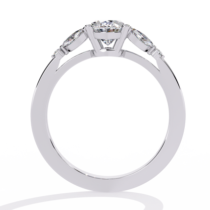 Regalia Rose Solitaire Ring