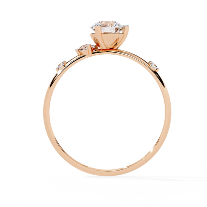 Vespera Glint Solitaire ring