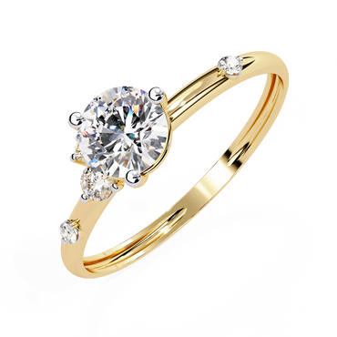 Vespera Glint Solitaire ring