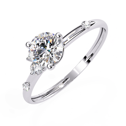 Vespera Glint Solitaire ring