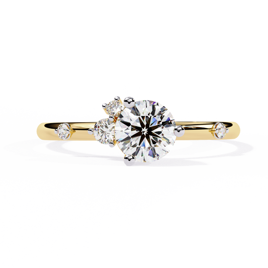 Vespera Glint Solitaire ring