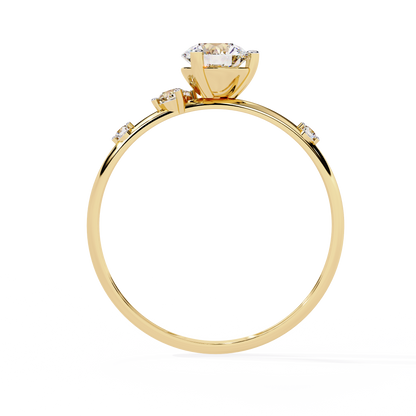 Vespera Glint Solitaire ring