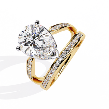 Aurora Royale Pear Solitaire Diamond Ring