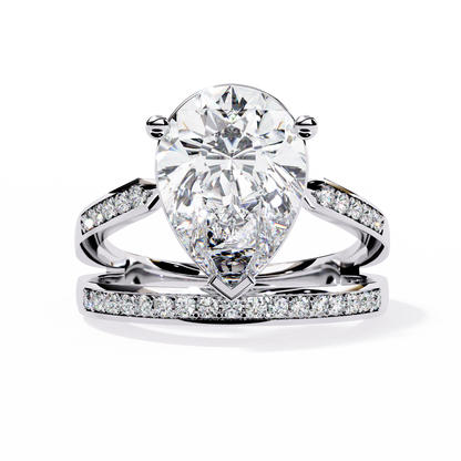 Aurora Royale Pear Solitaire Diamond Ring
