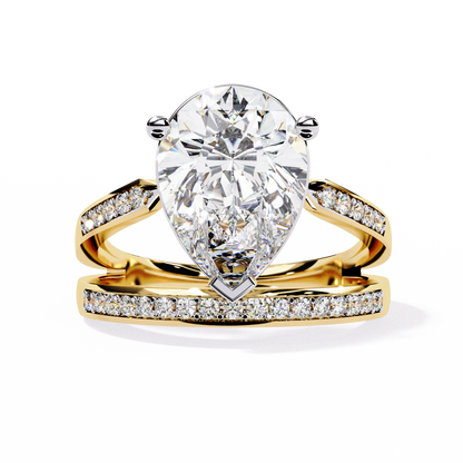 Aurora Royale Pear Solitaire Diamond Ring