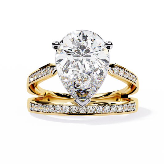 Aurora Royale Pear Solitaire Diamond Ring