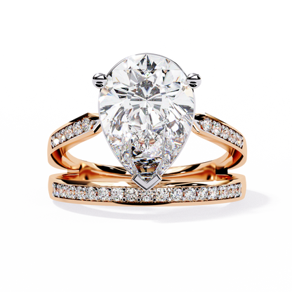 Aurora Royale Pear Solitaire Diamond Ring
