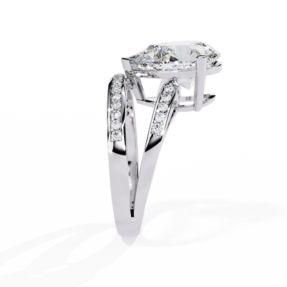 Aurora Royale Pear Solitaire Diamond Ring