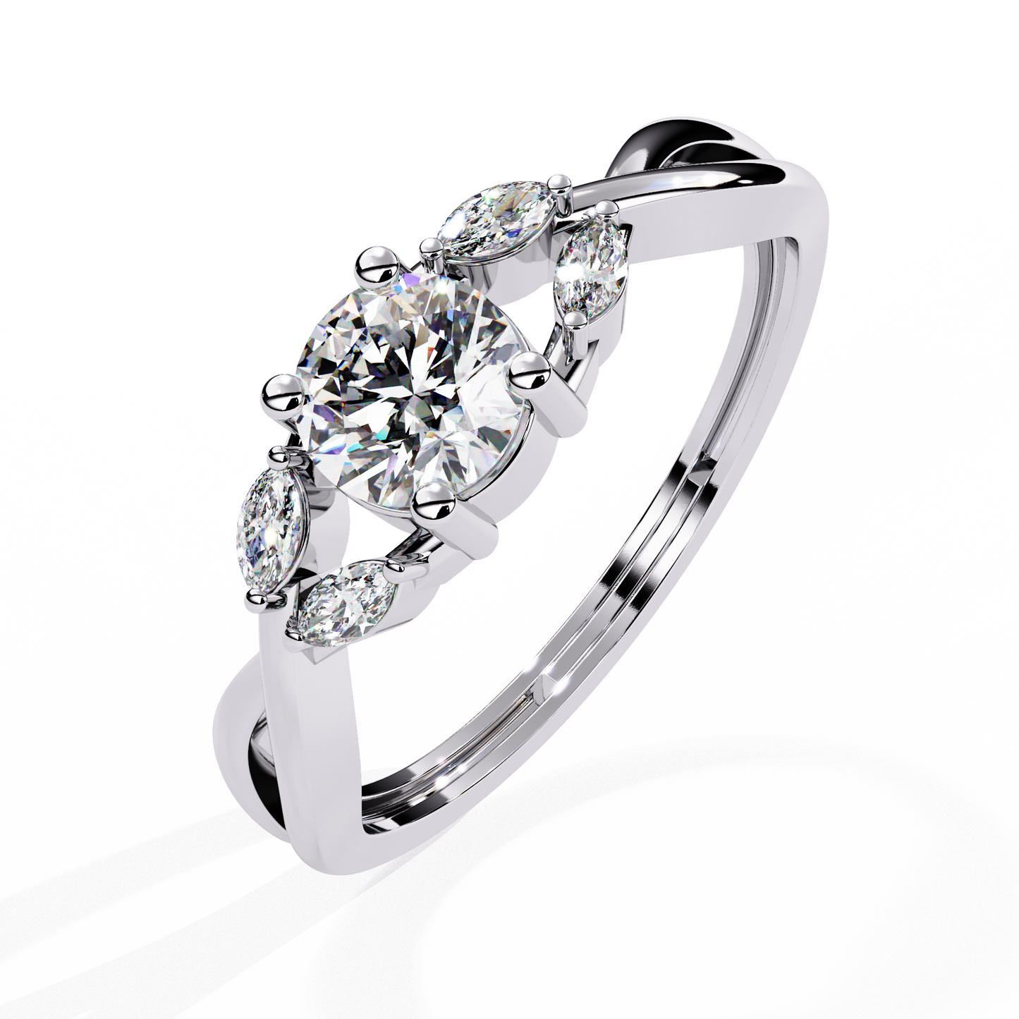 Regal Fusion Solitaire Diamond Ring