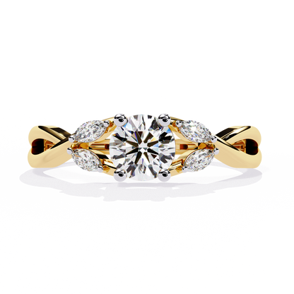 Regal Fusion Solitaire Diamond Ring