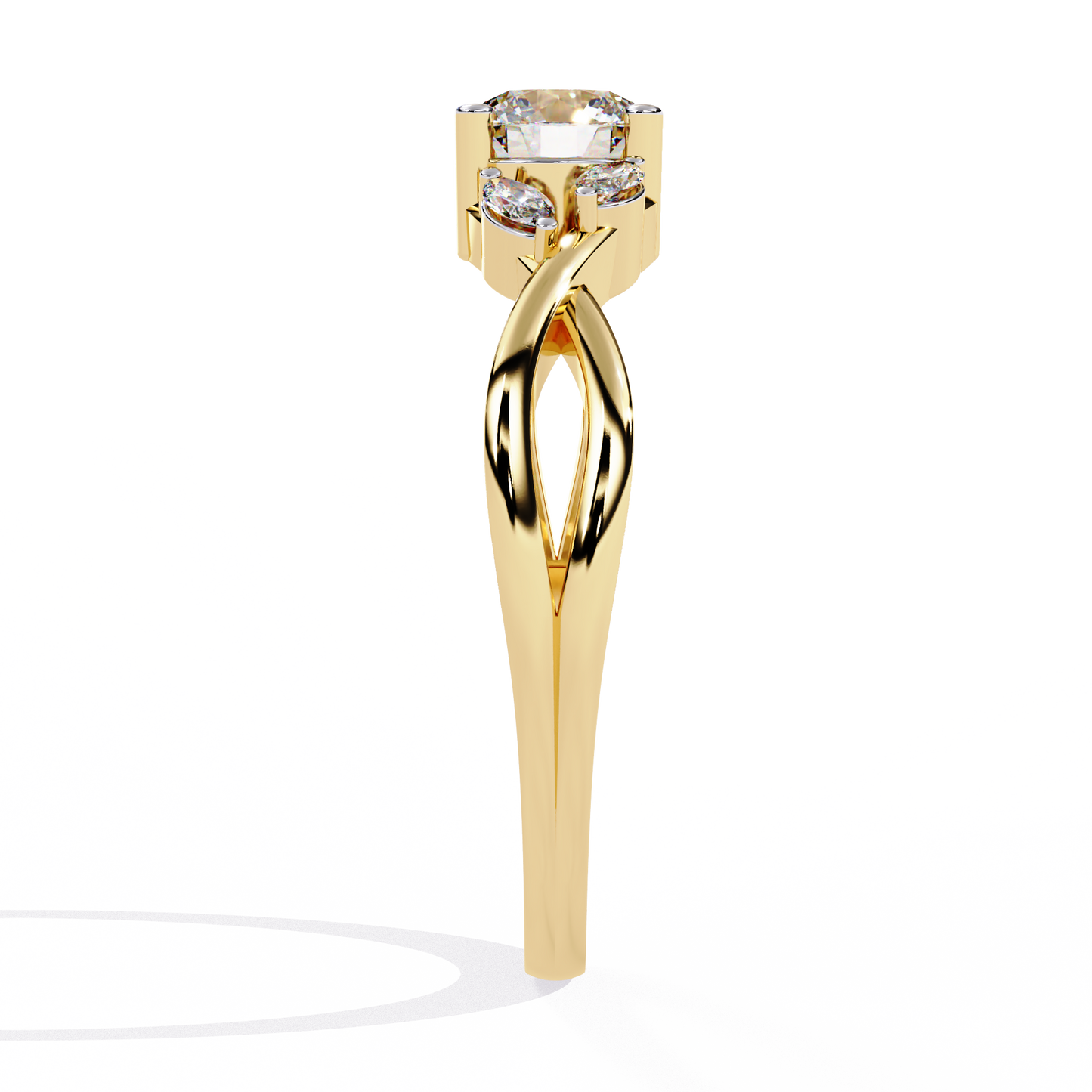 Regal Fusion Solitaire Diamond Ring