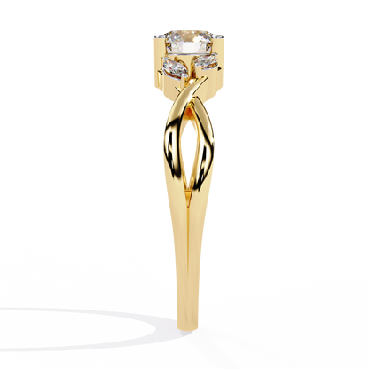 Regal Fusion Solitaire Diamond Ring