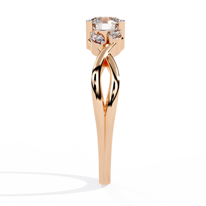 Regal Fusion Solitaire Diamond Ring