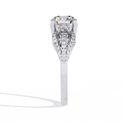 Soleil Majesté Solitaire Diamond Ring