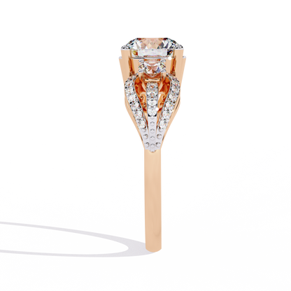 Soleil Majesté Solitaire Diamond Ring