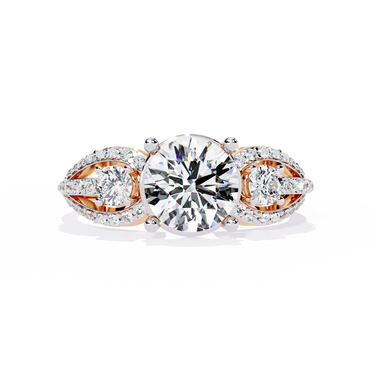 Soleil Majesté Solitaire Diamond Ring