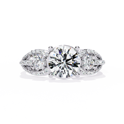 Soleil Majesté Solitaire Diamond Ring