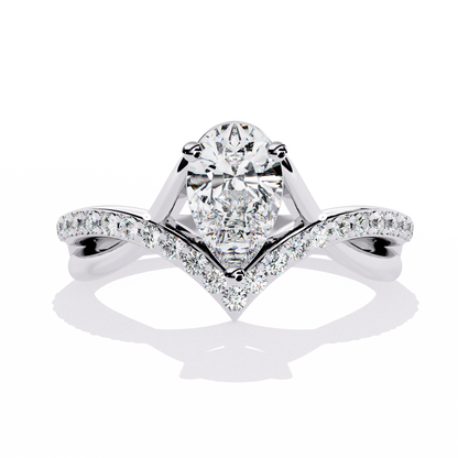 Luminara Solitaire Diamond Ring