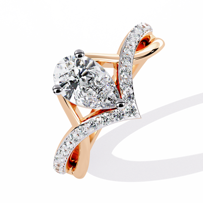 Luminara Solitaire Diamond Ring