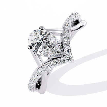 Luminara Solitaire Diamond Ring