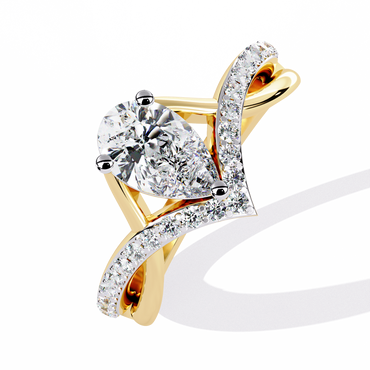 Luminara Solitaire Diamond Ring