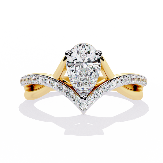 Luminara Solitaire Diamond Ring