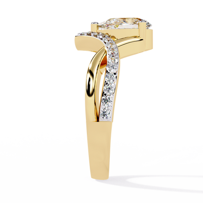 Luminara Solitaire Diamond Ring