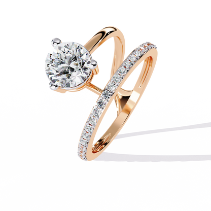 Amore Eterno Solitaire Diamond Ring