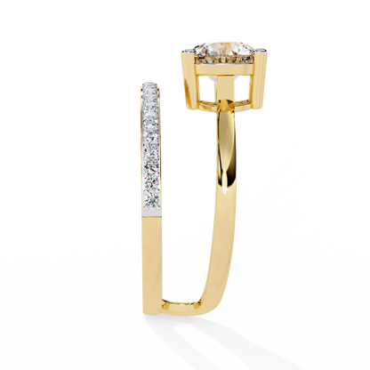 Amore Eterno Solitaire Diamond Ring