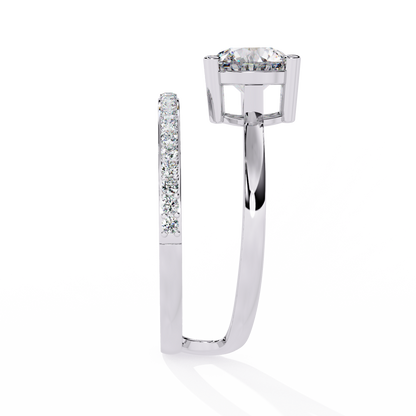 Amore Eterno Solitaire Diamond Ring