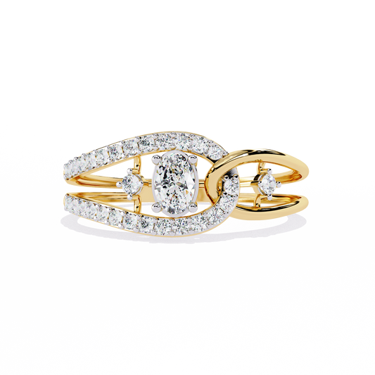Vento d’Oro Diamond Ring