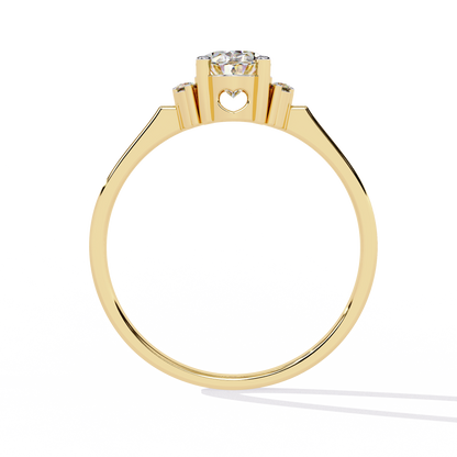 Dolce Luce Solitaire Diamond Ring