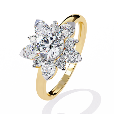 Bacio di Sole Solitaire Diamond Ring