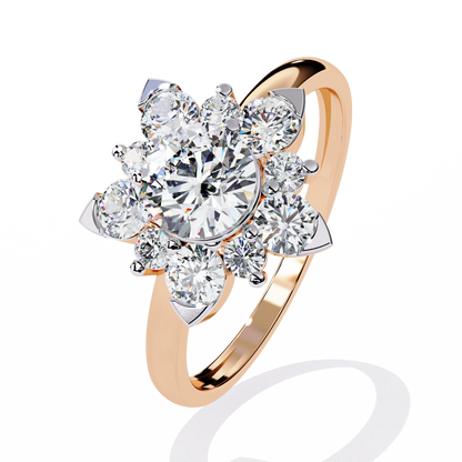 Bacio di Sole Solitaire Diamond Ring