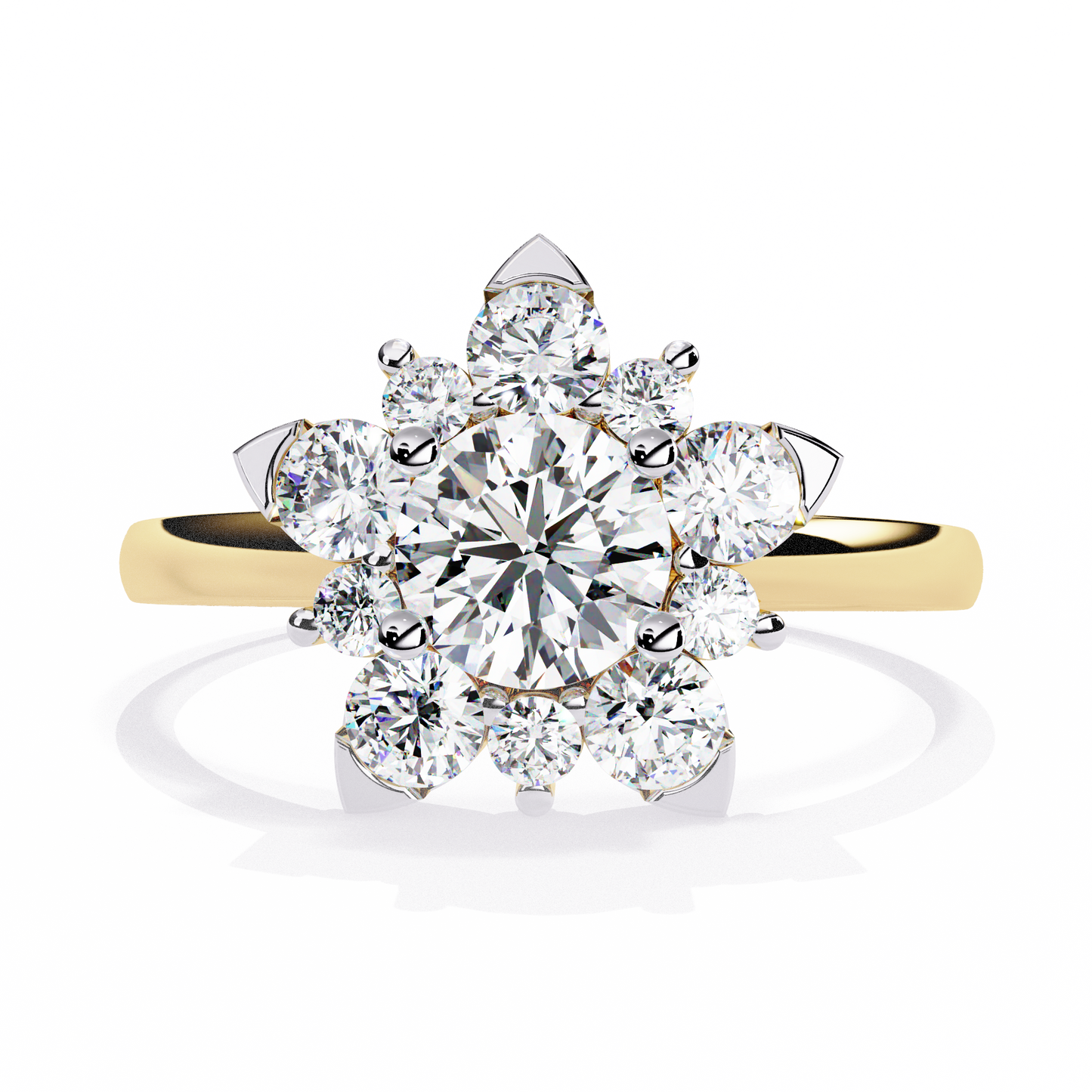 Bacio di Sole Solitaire Diamond Ring