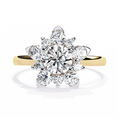 Bacio di Sole Solitaire Diamond Ring